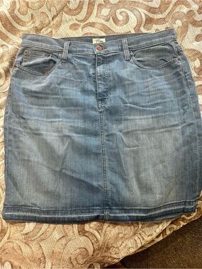 J. Crew Blue Washed Denim Skirt